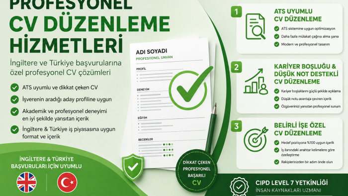 özgeçmişinizi başvuracağınız işe göre düzenlerim