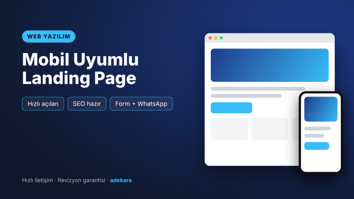 mobil uyumlu ve hızlı açılan landing page kodlarım