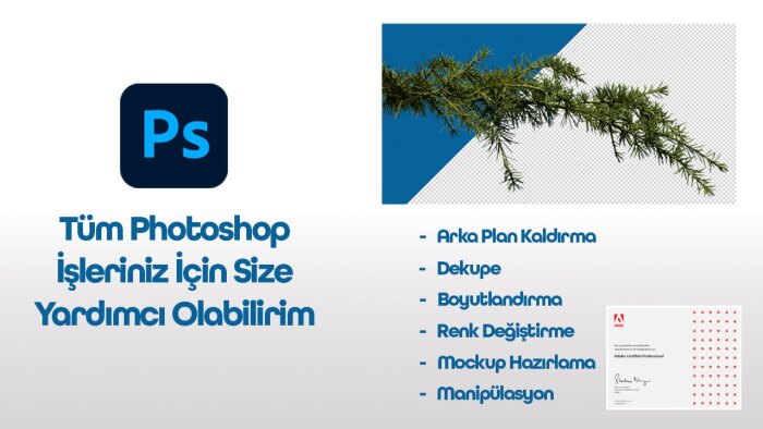 photoshop ile tüm işlerinizi yapabilirim