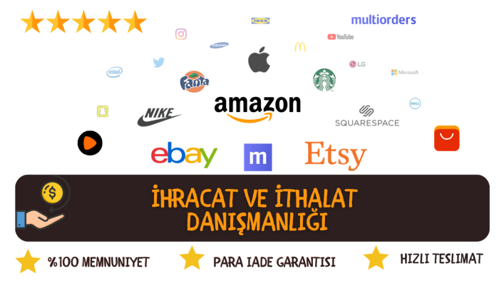 toptan perakende ihracat ve ithalat danışmanlığı yaparım