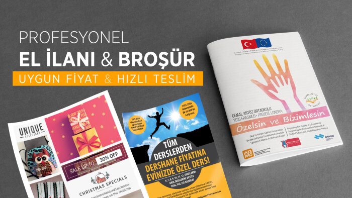 broşür, el ilanı ve kataloglarınızı tasarlayabilirim