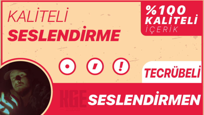 sizler için kaliteli seslendirmeler yapabilirim