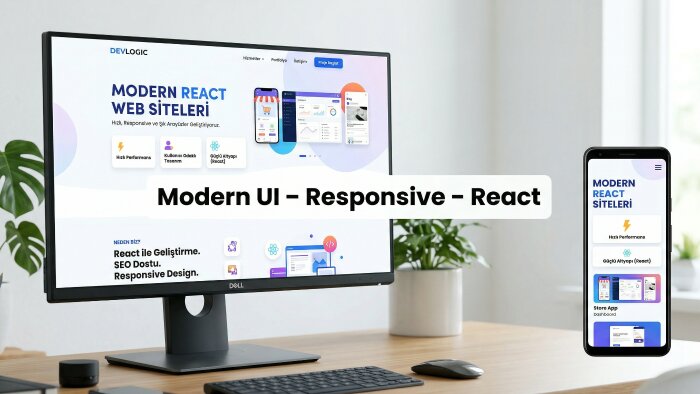 React ile profesyonel web siteleri oluşturuyorum