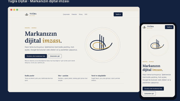 kodla yazılmış, mobil uyumlu kurumsal web sitesi yapacağım