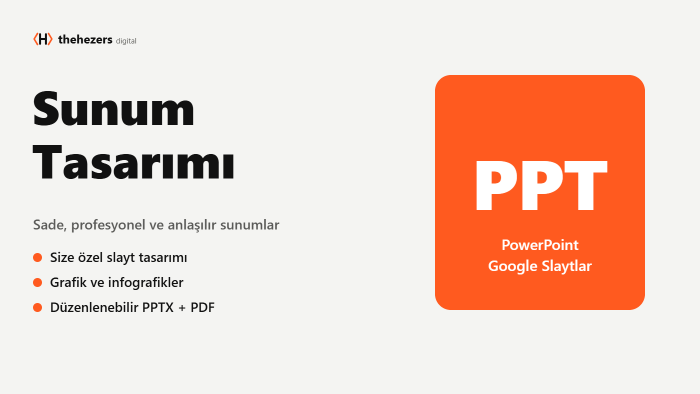 etkileyici PowerPoint sunumunuzu tasarlarım