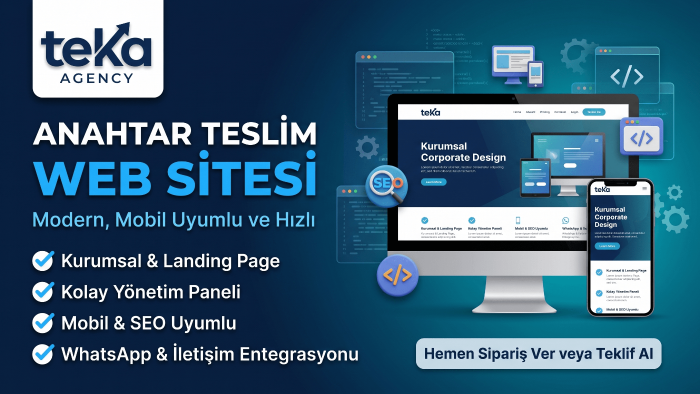 modern ve  mobil uyumlu anahtar teslim web sitesi yaparım