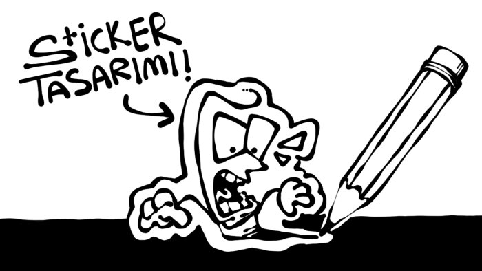 sticker tasarımı yaparım