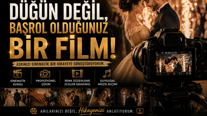 düğün kliplerinizi sinematik yaparım