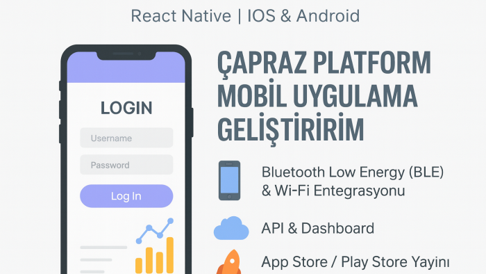 react native kullanarak mobil uygulama geliştiririm