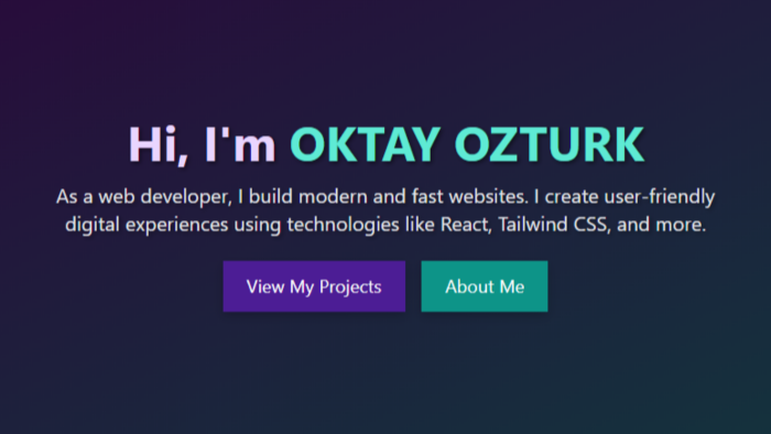 modern, hızlı ve responsive web arayüzleri geliştiririm