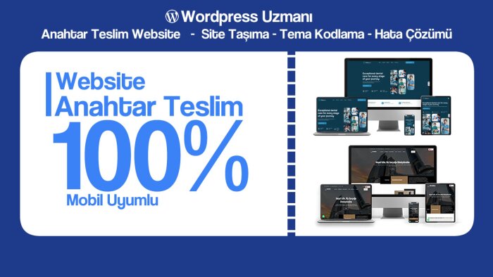 wordpress anahtar teslim site yapabilirim