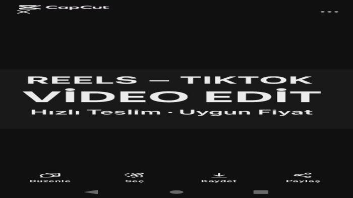 Video ve montaj kurgu yaparım