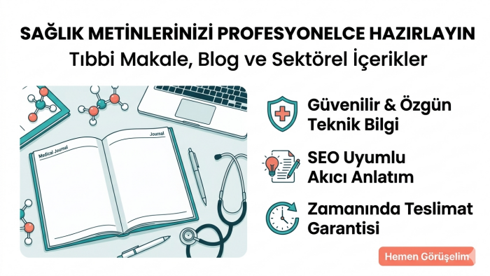 sağlık bölümünde akademik yazı desteği sunabilirim