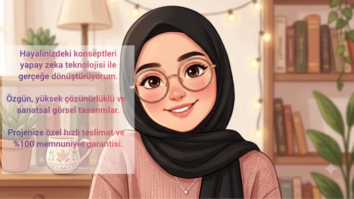 yapay zeka , sosyal medyanız için estetik görseller yaparım