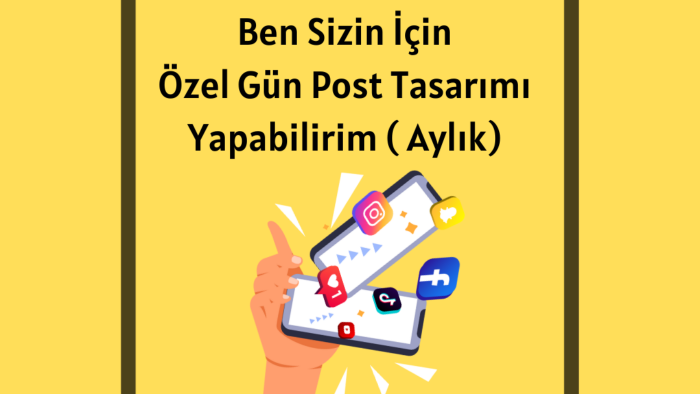 sizin için özel gün post tasarımı yapabilirim