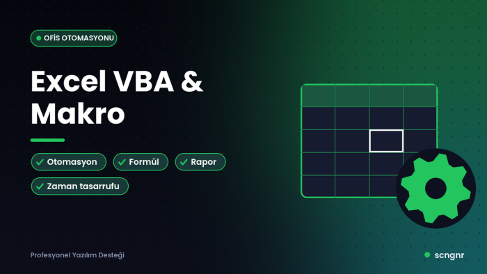 excel vba kodlarım