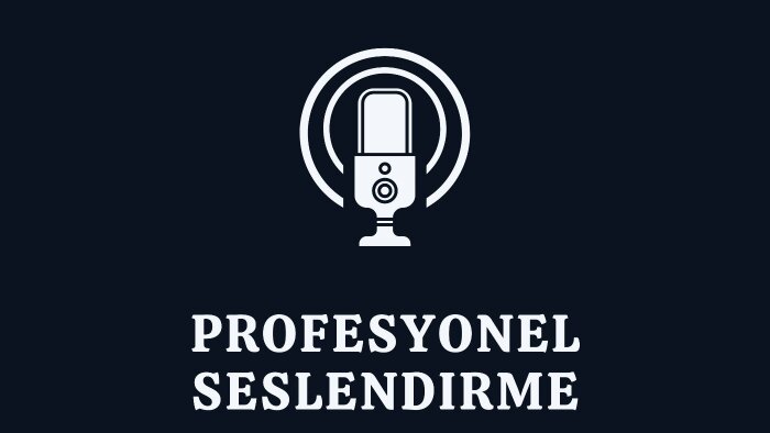 kaliteli ses tonumla markanızın sesi olabilirim