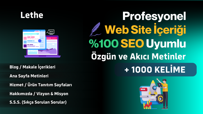web sitesi içeriği yazarım