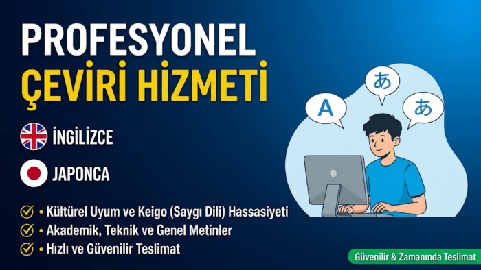 Japonca çeviri işlemlerinizi güvenilir şekilde yapabilirim