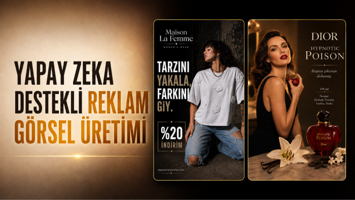yapay zeka destekli reklam görsel üretimi yapıyorum