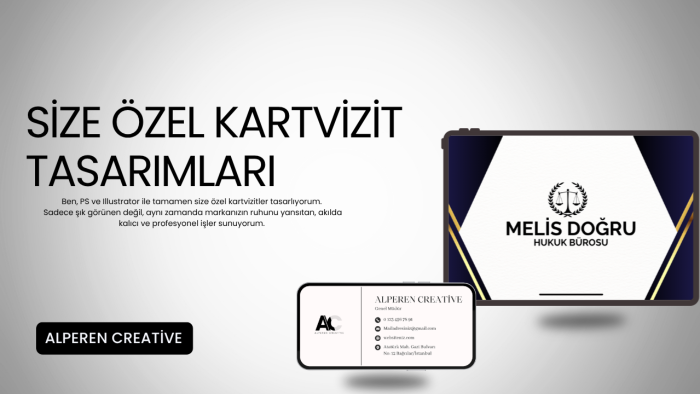 profesyonel kartvizit tasarlarım