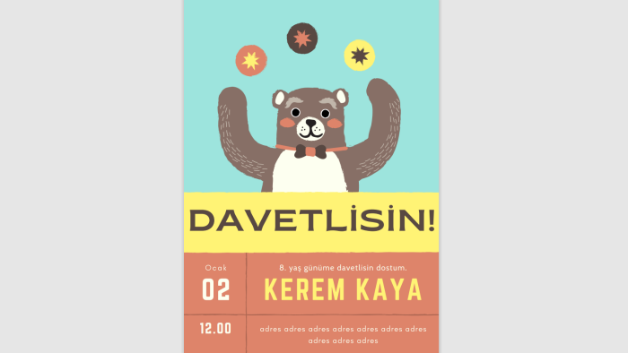 özel günleriniz için davetiye tasarlarım