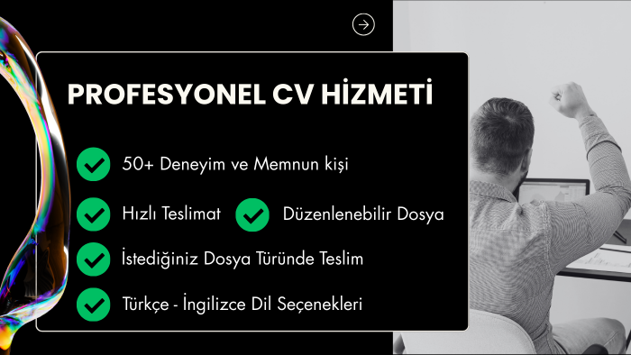 profesyonel özgeçmiş cv hazırlarım