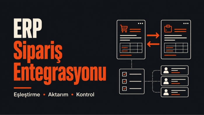 e-ticaret siparişlerinizi ERP sisteminize entegre ederim