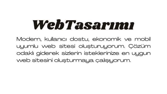 modern, ekonomik ve mobil uyumlu web sitesi oluşturuyorum