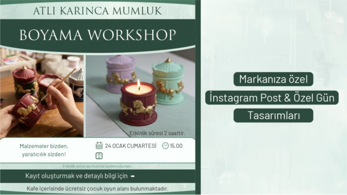 instagram hesabınız için post tasarımı yapıyorum