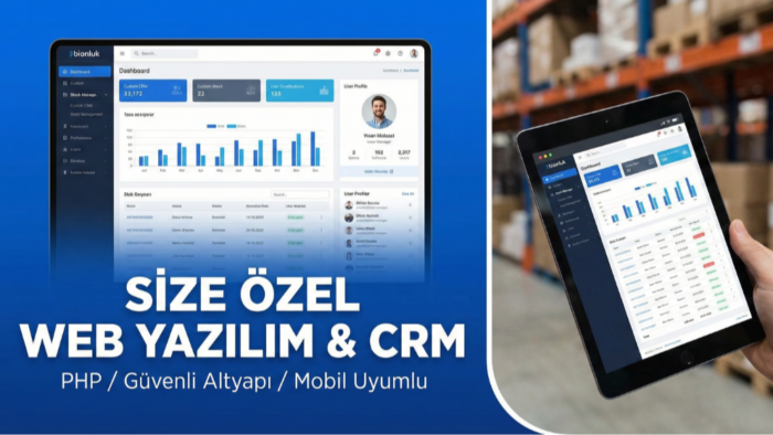 firmanıza özel web tabanlı CRM ve iş takip sistemi kodlarım
