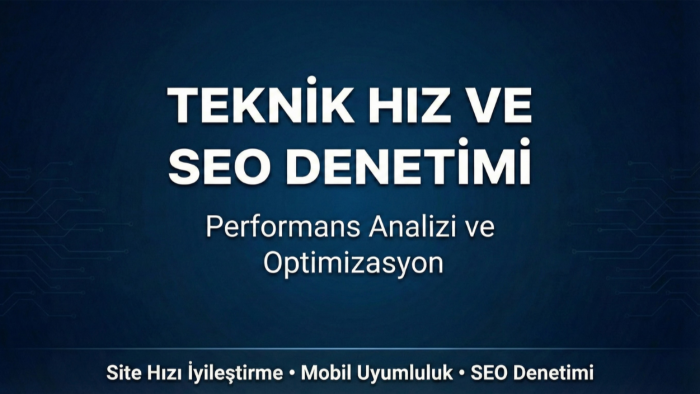 web sitenizin teknik seo ve hız denetimini yaparım