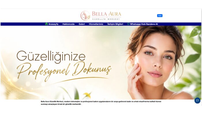 güzellik merkezi website tasarımı yaparım