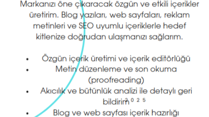 blog oluşturup  içerik düzenlemesi yapabilirim