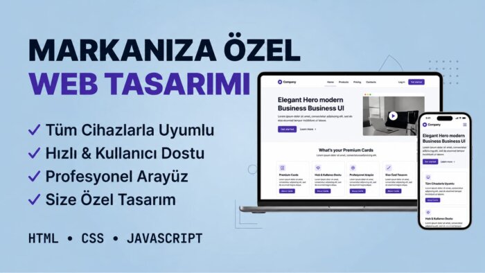 özel web yazılım ve responsive web sitesi geliştiririm
