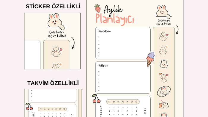 planlayıcı ve ajanda tasarımları yaparım