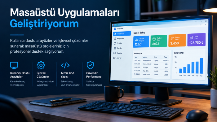 C# dilinde masaüstü uygulamalar yapabilirim