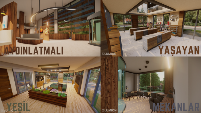sizin için iç mekanları yaşatan 3D renderlar alabilirim