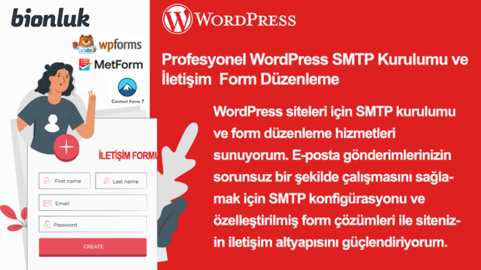 profesyonel wordpress smtp ve form kurulumu yaparım