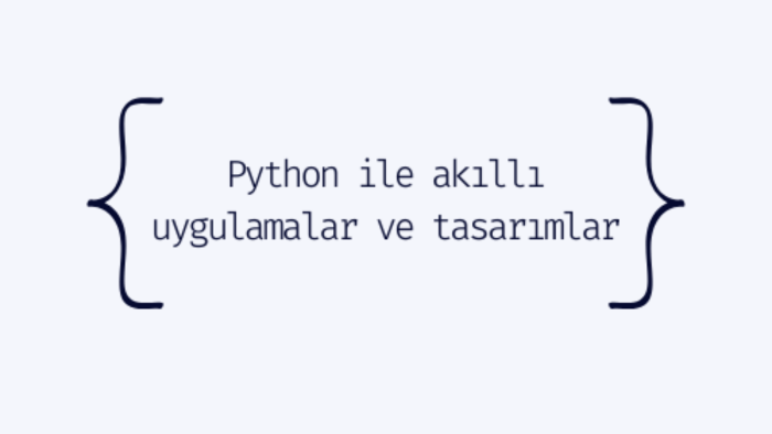 Python ile çözümler üretirim