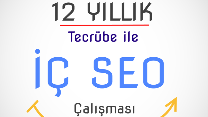 12 yıllık tecrübem ile sitenize i̇ç seo yapabilirim