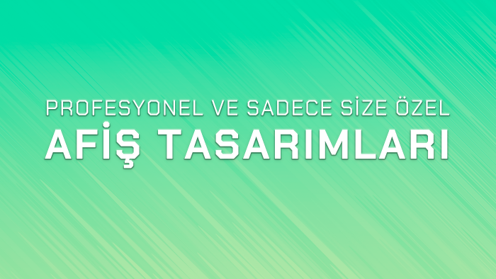 firmanızı özgün bir fikirle anlatan afiş tasarlarım