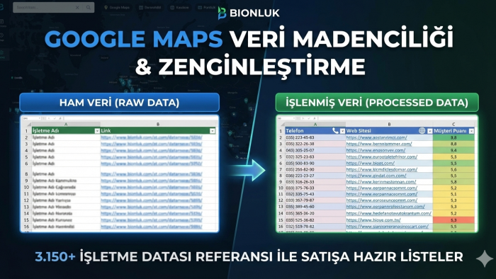 google mapsten veri çekip işlenmiş veriyi size sunarım