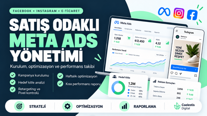Meta reklamlarınızı satış ve müşteri odaklı yönetirim