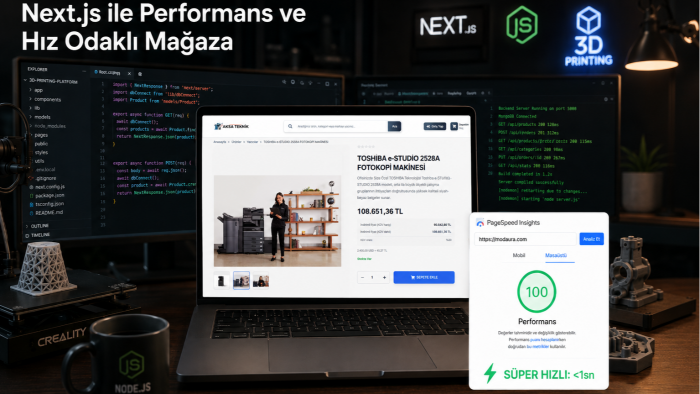 performans odaklı özel next.js mağazanızı teslim ederim