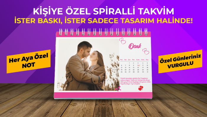 size özel takvim yapabilirim