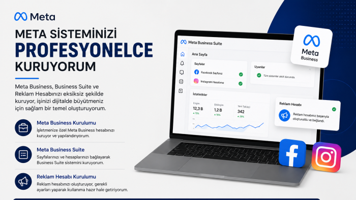 meta business ve reklam hesabı kurulumunuzu yapabilirim