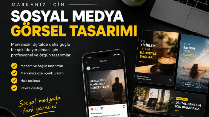 uzmanı olduğum sosyal medya tasarımını profesyonelce yaparım