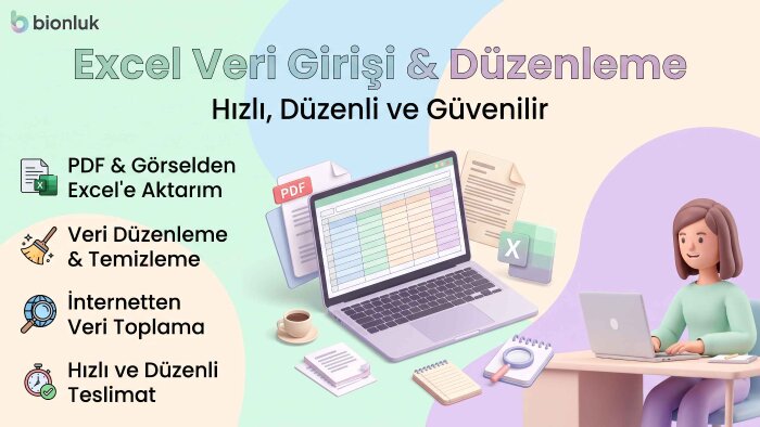görsel ve metin belgelerinizi Excel tablosuna aktarıyorum