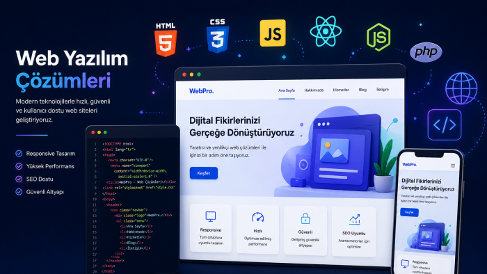 hayalindeki modern ve seo dostu web sitesini yapabilirim